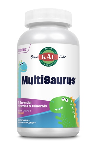 KAL Kids MultiSaurus® MultiVitamin Berry Grape and Orange