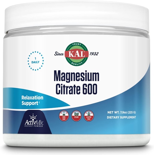KAL Magnesium Citrate 600 ActivMix Powder Unflavored