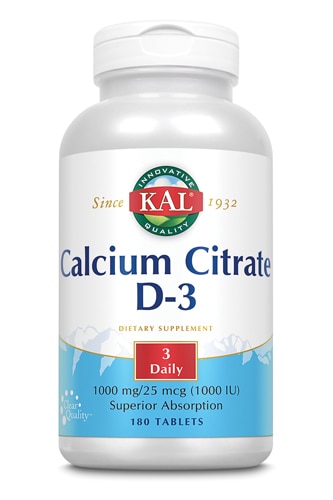 Kal Calcium Citrate D-3 1000