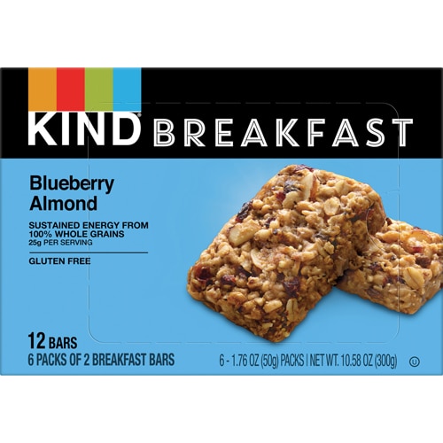 KIND Gluten Free Breakfast Protein Bars Blueberry Almond