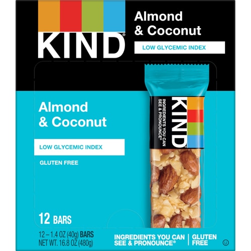 KIND Gluten Free Healthy Snack Bars Almond & Coconut