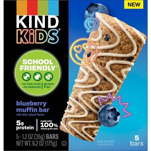 KIND Kids Bar Tree Nut Free Peanut Free Gluten Free Blueberry Muffin
