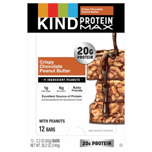 KIND Protein MAX Bars 20g Protein Crispy Chocolate Peanut Butter