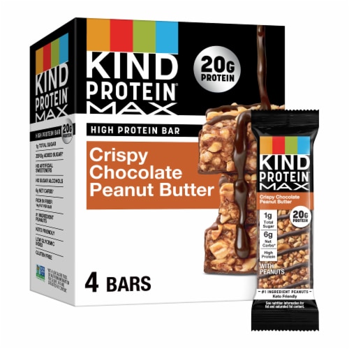 KIND Protein MAX Bars 20g Protein Crispy Chocolate Peanut Butter