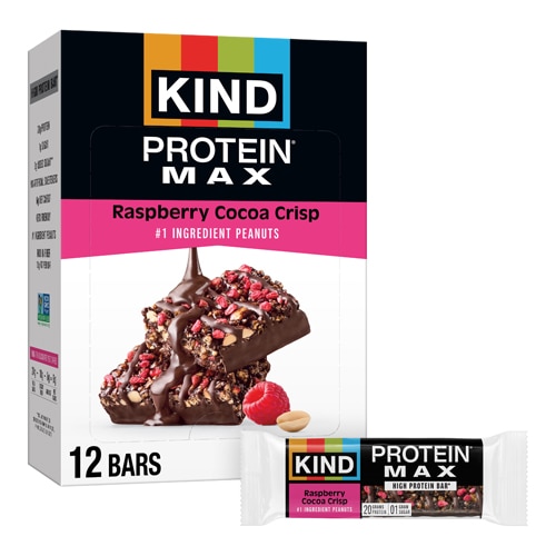 KIND Protein MAX Bars 20g Protein Raspberry Cocoa Crisp