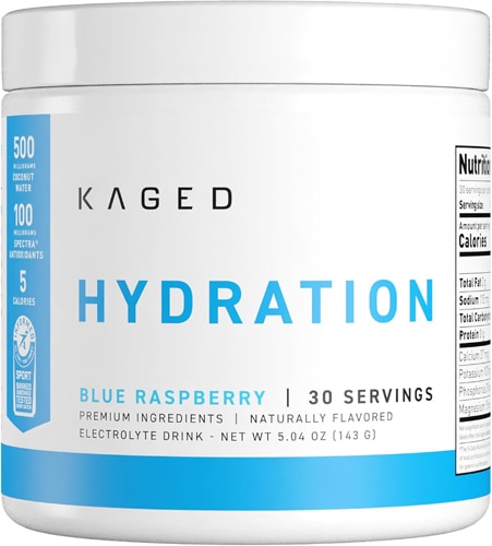 Kaged Hydration - Informed Sport Certified - 30 Servings Blue Raspberry