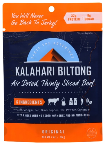Kalahari Biltong Air-Dried Thinly Sliced Beef Original