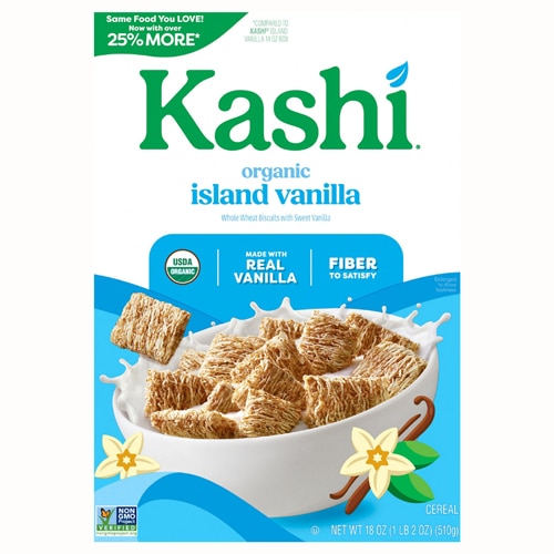 Kashi Organic Whole Wheat Biscuits Cereal Island Vanilla
