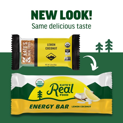 Kate's Real Food Organic Energy Bar Lemon Coconut