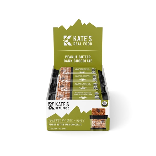 Kate's Real Food Organic Energy Bar Peanut Butter Dark Chocolate