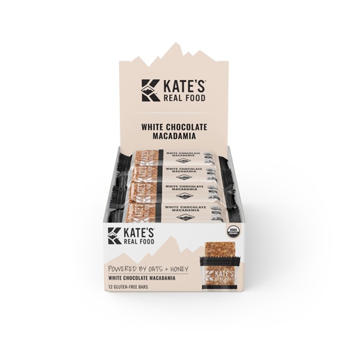 Kate's Real Food Organic Energy Bar White Chocolate Macadamia