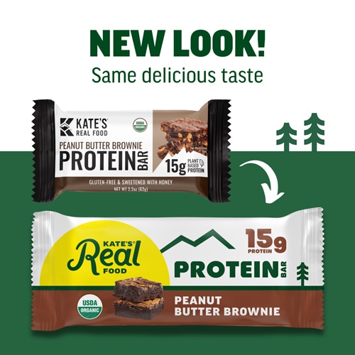 Kate's Real Food Organic Protein Bar Peanut Butter Brownie