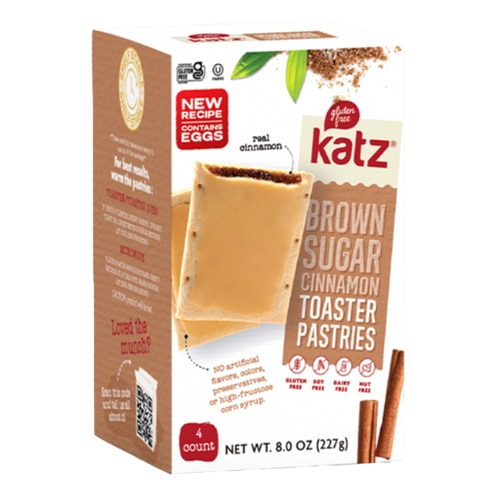 Katz Gluten Free Frosted Toaster Pastries Brown Sugar Cinnamon