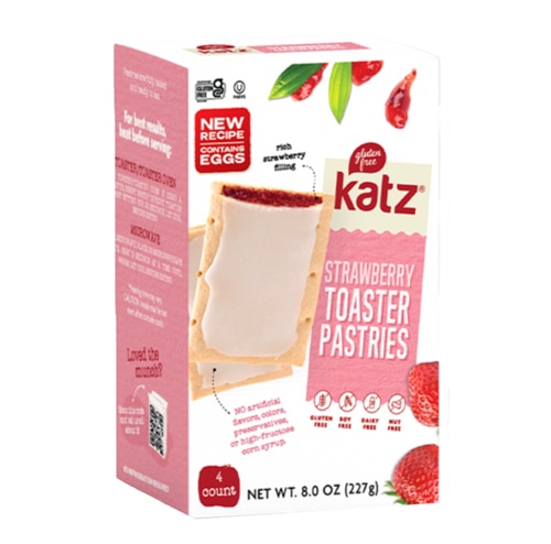 Katz Gluten Free Frosted Toaster Pastries Strawberry