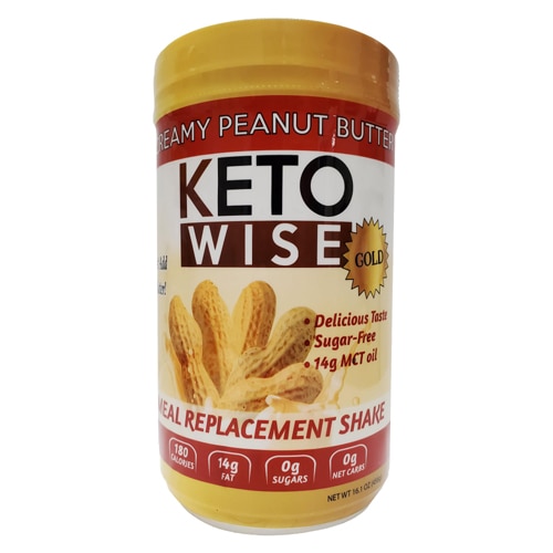 Keto Wise Meal Replacement Shake Gold Creamy Peanut Butter