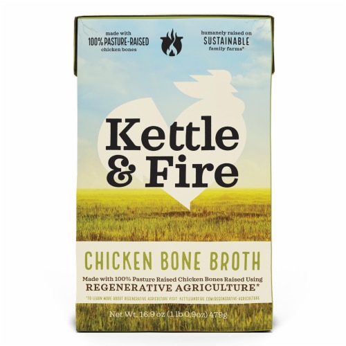 Kettle & Fire Bone Broth Regenerative Agriculture Non-GMO Gluten Free Chicken