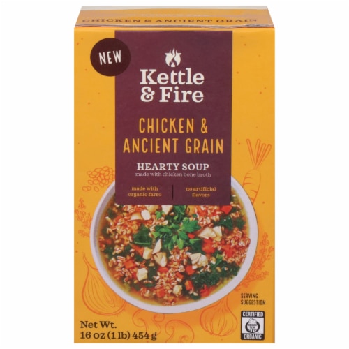 Kettle & Fire Hearty Soup Organic Chicken & Ancient Grain