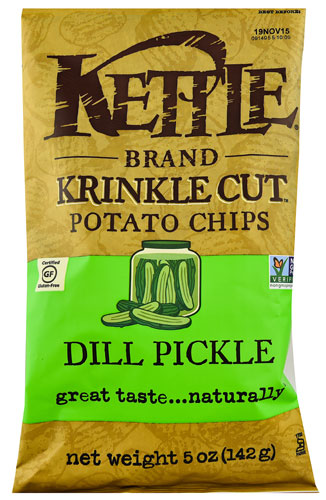 Kettle Brand Krinkle Cut Potato Chips Dill Pickle