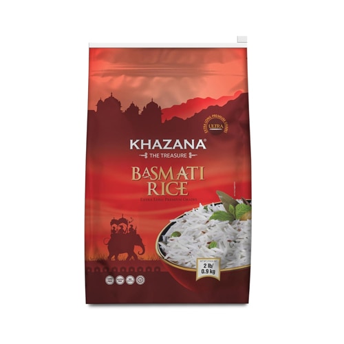 Khazana Gluten Free Non-GMO Premium Extra Long Grain Basmati Rice