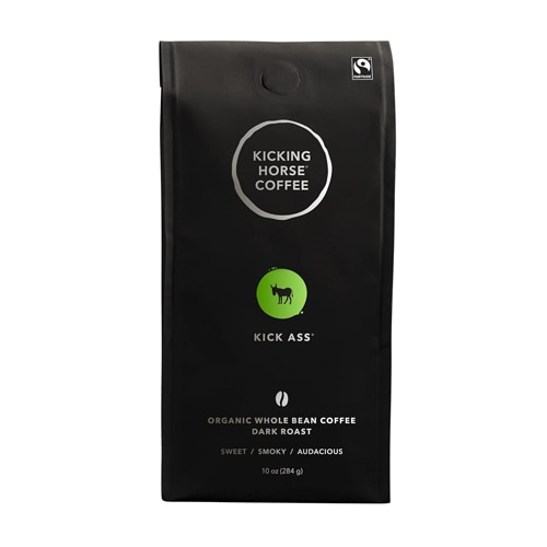 Kicking Horse Coffee Organic Kick Ass Dark Roast Whole Bean