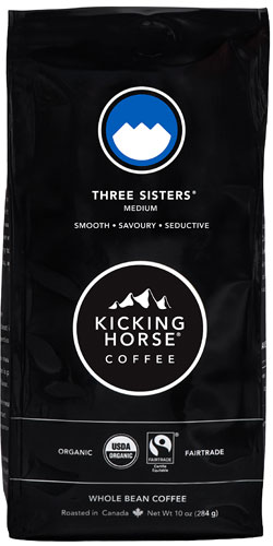 Kicking Horse Coffee Organic Medium Roast Whole Bean Three Sisters