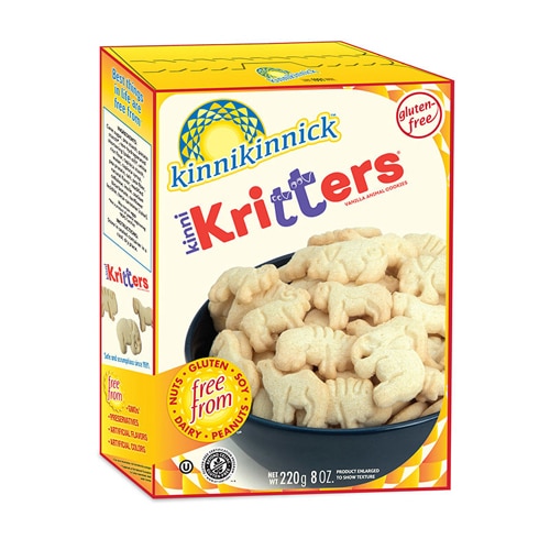 Kinnikinnick Foods KinniKritters Animal Cookies Gluten Free Vanilla