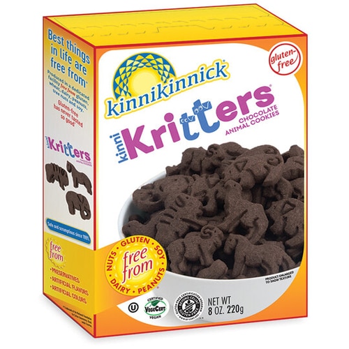Kinnikinnick KinniKritters Animal Cookies Gluten Free Chocolate