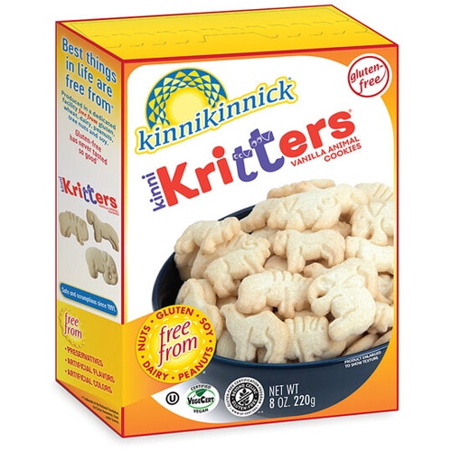 Kinnikinnick KinniKritters Animal Cookies Gluten Free Vanilla
