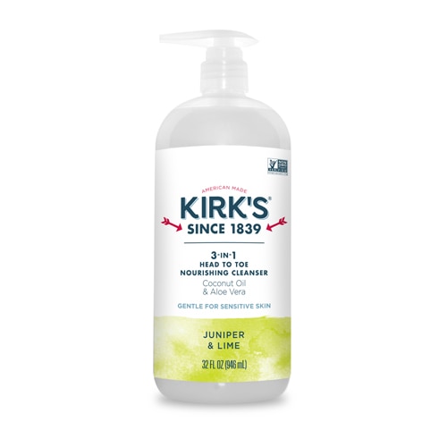 Kirk's 3-In-1 Head To Toe Nourishing Cleanser Juniper & Lime