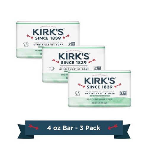 Kirk's Gentle Castile Bar Soap Aloe Vera