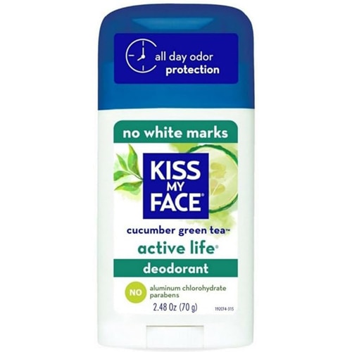 Kiss My Face Active Life Deodorant Stick Cucumber Green Tea