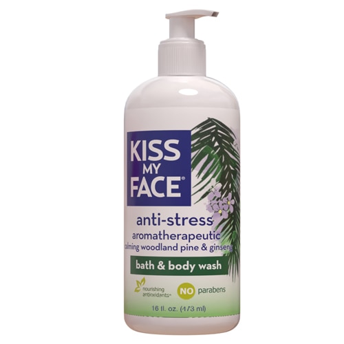 Kiss My Face Anti-Stress Shower Gel - Woodland Pine & Ginseng