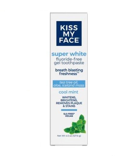 Kiss My Face Super White Toothpaste Cool Mint Gel