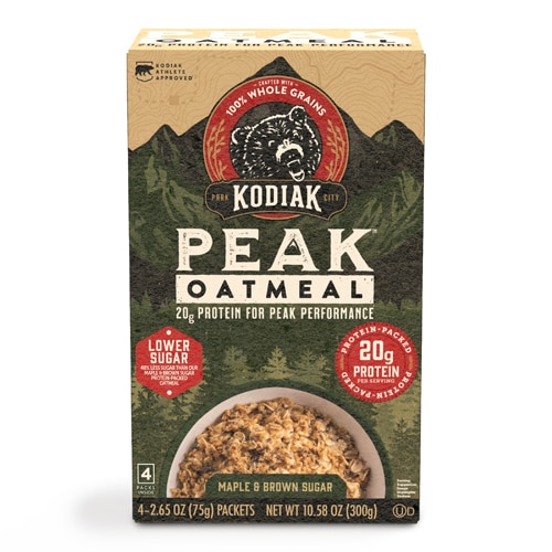 Kodiak Cakes Peak Oatmeal Packets High Protein Maple Brown Sugar