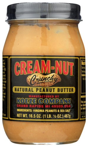 Koeze Cream-Nut Peanut Butter Natural Crunchy