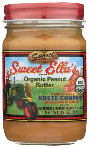 Koeze Sweet Ella's Smooth Organic Peanut Butter