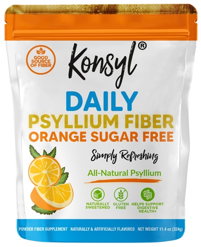 Konsyl Daily Psyllium Fiber Sugar Free Orange