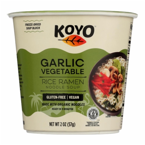 Koyo Gluten Free Organic Garlic Vegetable Rice Ramen Noodle Soup