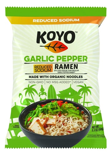 Koyo Reduced Sodium Ramen Garlic Pepper