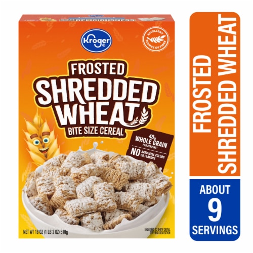 Kroger Bite Size Frosted Shredded Wheat Cereal