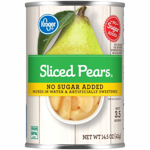 Kroger Canned Sliced Pears No Sugar Added