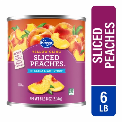 Kroger Canned Yellow Cling Sliced Peaches in Extra Light Syrup - Big Deal