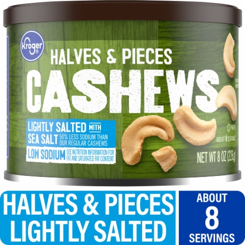 Kroger Cashew Halves & Pieces Lightly Salted