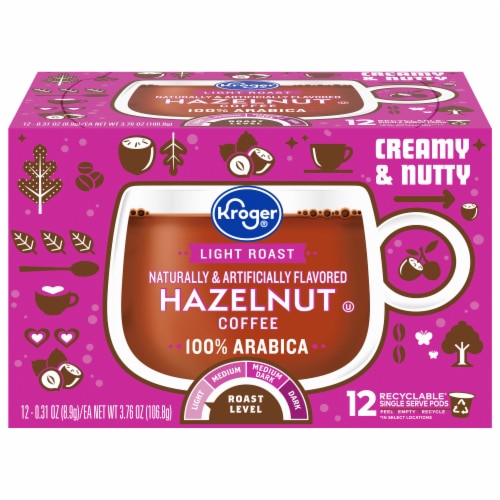 Kroger Hazelnut Light Roast Coffee Pods