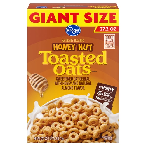 Kroger Honey Nut Toasted Oats Cereal