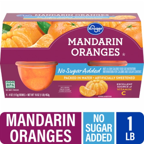 Kroger Mandarin Orange Cups No Sugar Added