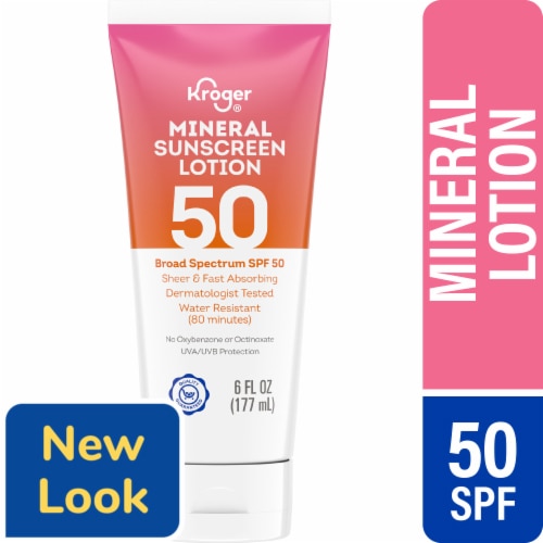 Kroger Mineral Sunscreen Lotion SPF 50 Fragrance Free