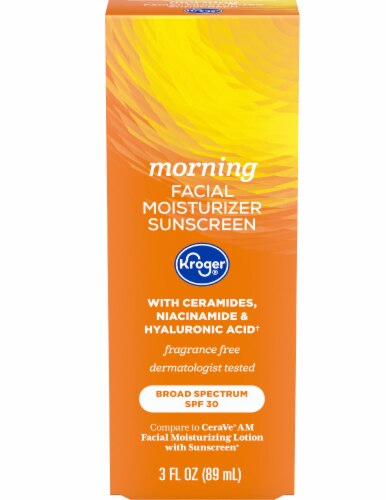 Kroger Morning Facial Moisturizer Sunscreen SPF 30