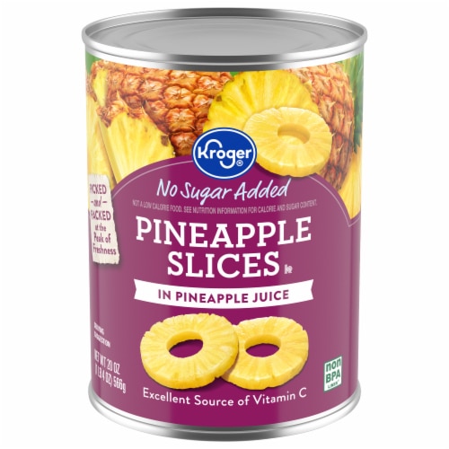 Kroger No Sugar Added Pineapple Slices