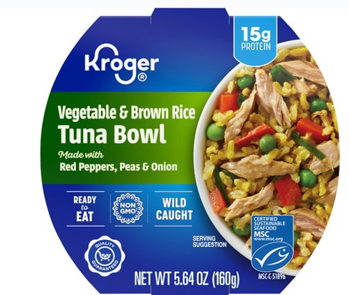 Kroger Vegetable & Brown Rice Tuna Bowl